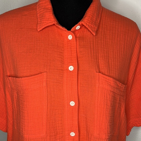 Madewell size Large lightspun beachside  button up top - Picture 3 of 13